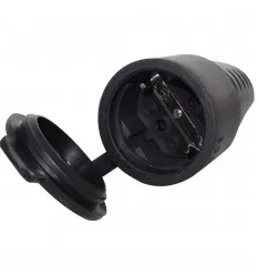 Cupla Cauciuc Cu Capac Si Impamantare 16A Ip44