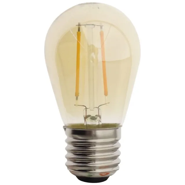 Bec Led Filament Amber E27 1W ST45 2500K - 1