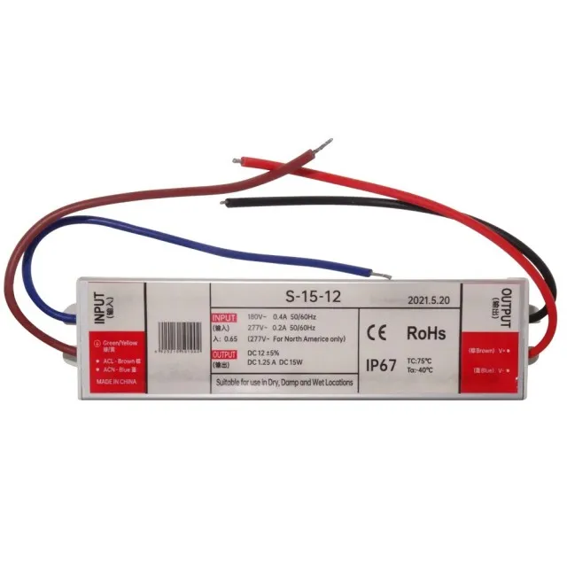 Sursa Alimentare Slim 15W 1.25A 12V Ip67 - 1
