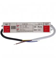 Sursa Alimentare Slim 60W 2.5A 24V Ip67