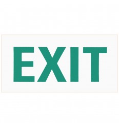 Autocolant Alb Exit 140 x 80mm