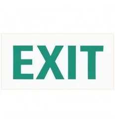 Autocolant Alb Exit 140 x 80mm
