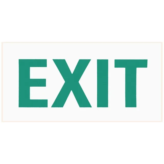 Autocolant Alb Exit 140 x 80mm  1