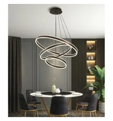 Lustra Led Ajustabila 300W Cafenie Cu Telecomanda IR