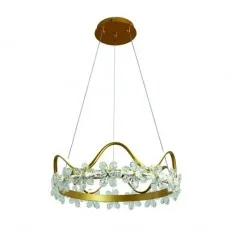 Lustra Led Ajustabila 95W Aurie Flower Cu Telecomanda IR