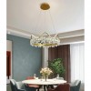 Lustra Led Ajustabila 95W Aurie Flower Cu Telecomanda IR - 2