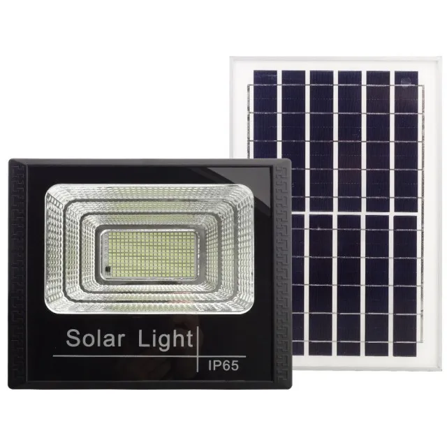 Proiector Led 60W Cu Panou Solar Si Telecomanda Ir - 1