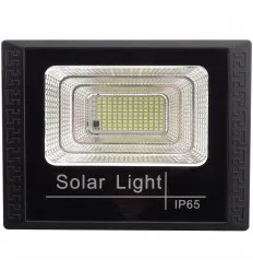 Proiector Led 25W Cu Panou Solar Si Telecomanda Ir