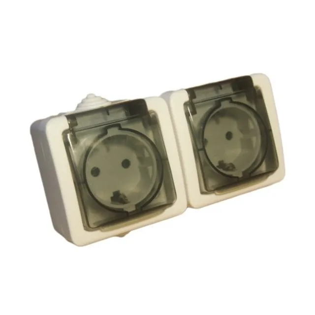 Priza Dubla Ip54 Spin Top - 1