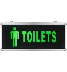 Lampa Iluminat Emergenta Toaleta Barbati Cu 2 Fete