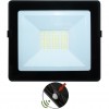 Proiector Led Negru 50W 4000K Cu Fotocelula Senzor Crepuscular  1