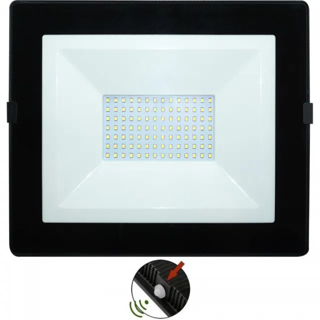 Proiector Led Negru 70W 4000K Cu Fotocelula Senzor Crepuscular  1