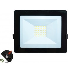 Proiector Led Negru 30W 4000K Cu Fotocelula Senzor Crepuscular
