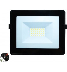 Proiector Led Negru 20W 4000K Cu Fotocelula Senzor Crepuscular