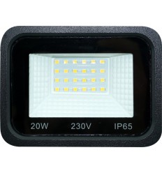 Proiector Led Negru 20W Smd Ip65 Alb Natural Garantie 4 Ani