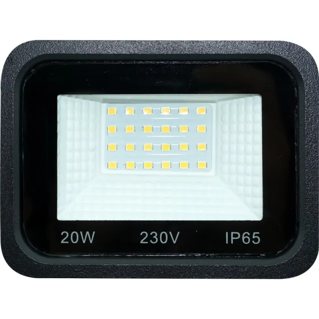 Proiector Led Negru 20W Smd Ip65 Alb Natural Garantie 4 Ani - 1