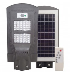 Lampa Stradala Led 60W Cu Panou Solar Integrat, Senzor Si Telecomanda