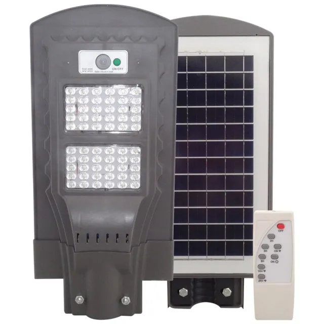 Lampa Stradala Led 60W Cu Panou Solar Integrat, Senzor Si Telecomanda - 1