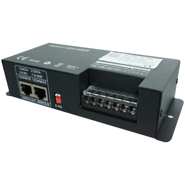 Decodor DMX 512 24A 12-24V RGB Controller Dimmer 1