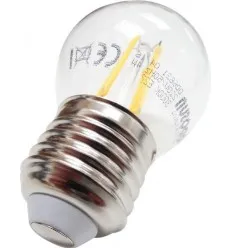 Bec Led Filament E27 2W G45 Alb Cald