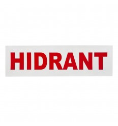 Autocolant Alb Hidrant Rosu 310 x 90mm