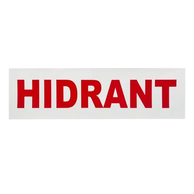 Autocolant Alb Hidrant Rosu 310 x 90mm - 1