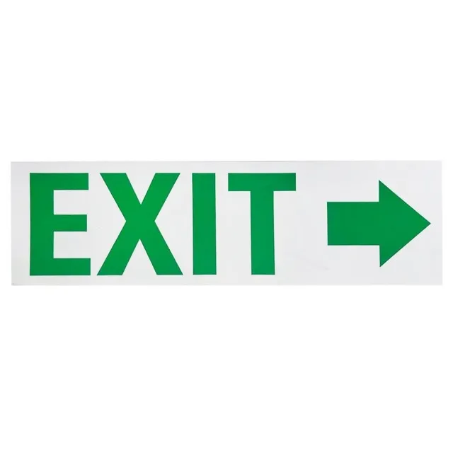 Autocolant Alb Exit Sageata Dreapta 310 x 90mm - 1