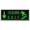 Lampa Iesire Exit Led Sageata Jos Trepte Scara - 1 Fata  1