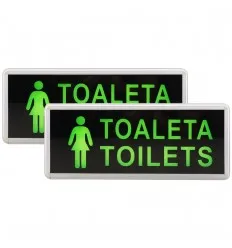 Lampa Iluminat Emergenta Toaleta Toilets Femei Cu Doua Fete