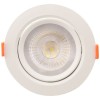 Spot Led Rotund Reglabil 9W Plastic Alb Rece/Alb Natural - 1