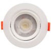 Spot Led Rotund Reglabil 7W Plastic Alb Rece/Alb Natural  1