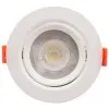 Spot Led Rotund Reglabil 7W Plastic Alb Rece/Alb Natural  1