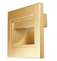 Spot Led 1W Incastrabil Auriu Pentru Perete / Scara Alb Cald