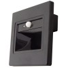 Spot Led 1W Incastrabil Negru Perete / Scara cu Senzor Alb Natural - 1