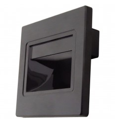 Spot Led 1W Incastrabil Negru Pentru Perete / Scara Alb Cald