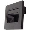 Spot Led 1W Incastrabil Negru Pentru Perete / Scara Alb Cald - 1