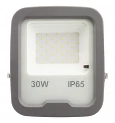 Proiector Led Gri 30W 6400K Cu Senzor Crepuscular si Telecomanda