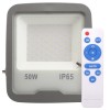 Proiector Led Gri 50W 6400K Cu Senzor Crepuscular si Telecomanda - 1