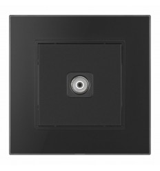 Priza TV Rama din Sticla Neagra SPN