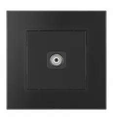 Priza TV Rama din Sticla Neagra SPN