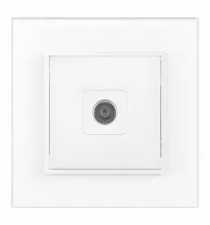 Priza TV Rama din Sticla Alba SPN