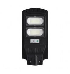 Lampa Stradala Led 100W Cu Solar Panou Monocristalin, Senzor Si Telecomanda