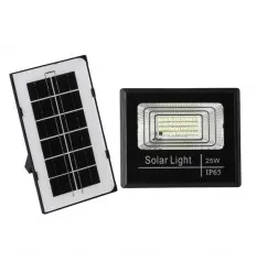 Proiector Led 25W Cu Panou Solar Monocristalin Si Telecomanda Ir
