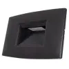 Spot Led 2W Incastrabil Negru Pentru Perete / Scara IP65 Alb Natural - 1