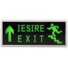 Lampa Iesire Exit Led Sageata Sus Trepte Scara - 2 Fete  2