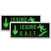 Lampa Iesire Exit Led Sageata Jos Trepte Scara - 2 Fete  1