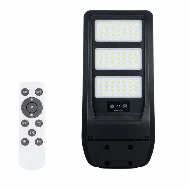 Corp Stradal Led 150W Cu Solar Panou Monocristalin, Senzor Si Telecomanda  2