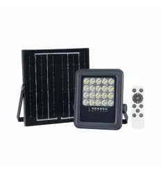 Proiector LED Solar SMD 50W IP65 Alb Rece Cu Telecomanda