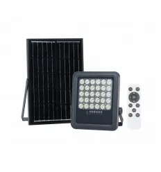 Proiector LED Solar SMD 100W IP65 Alb Rece Cu Telecomanda