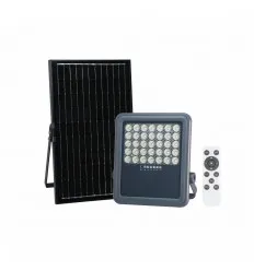 Proiector LED Solar SMD 200W IP65 Alb Rece Cu Telecomanda